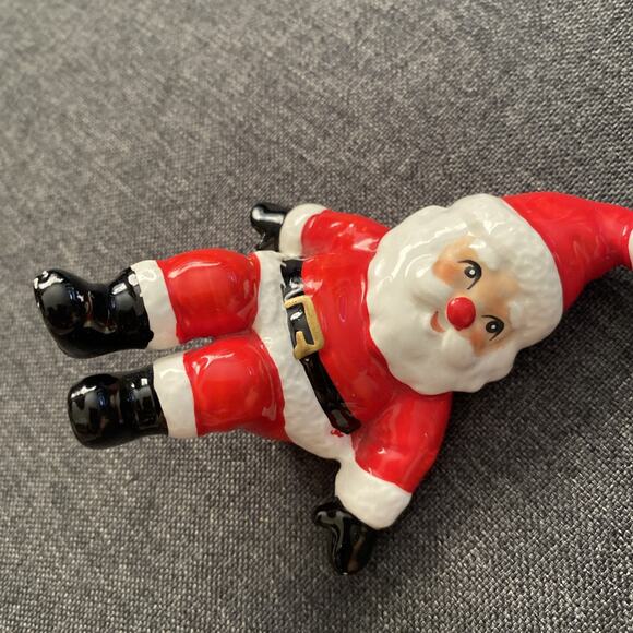 Vintage Fitz & Floyd Tumbling Santa Figurine Xmas - Picture 7 of 11